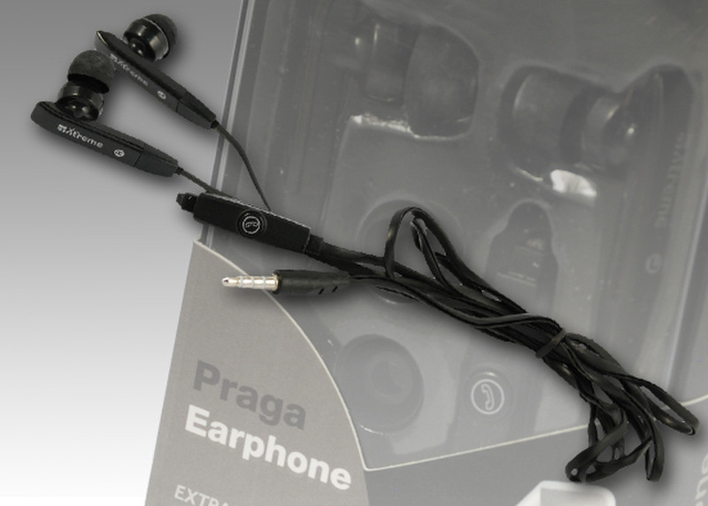 Xtreme 40186 Binaural In-ear Black mobile headset