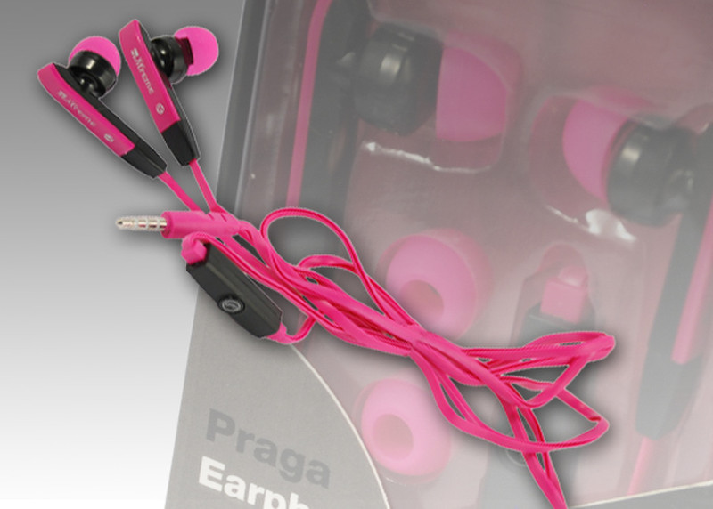 Xtreme 40186F Стереофонический Вкладыши Розовый гарнитура мобильного устройства