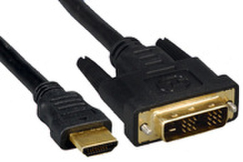 Microconnect HDMI 19 - DVI-D (1m) 1m HDMI DVI-D Schwarz