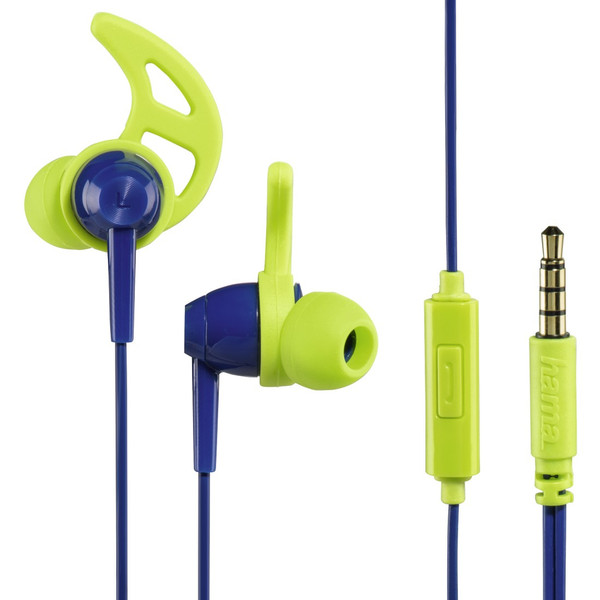 Hama Action Binaural In-ear Blue,Green