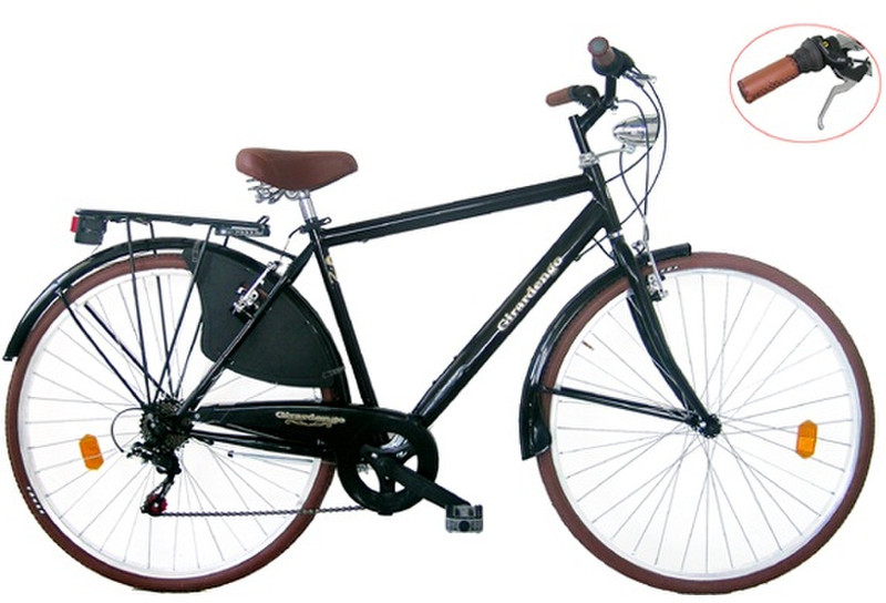 F.lli Masciaghi GMU28206C Men City Steel Black,Brown bicycle