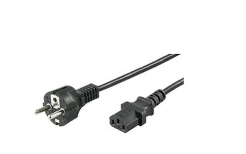 Microconnect PE020430 3m CEE7/7 Schuko C13-Koppler Schwarz Stromkabel