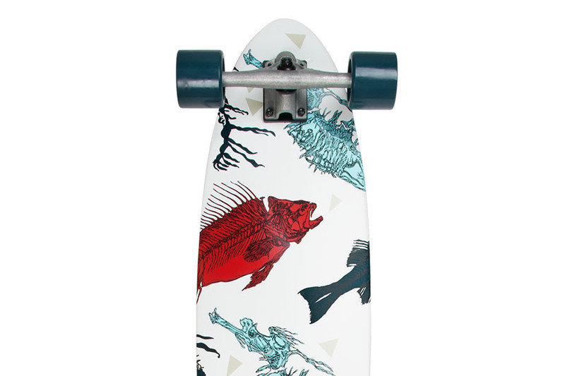 Area Fish and Horse Longboard Blue,Red,White