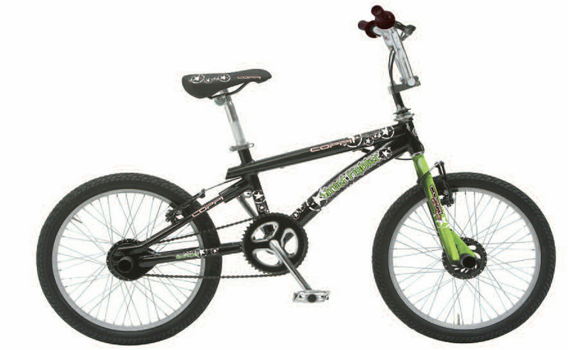 Coppi XBX20000B Boys BMX Steel Black,Green bicycle