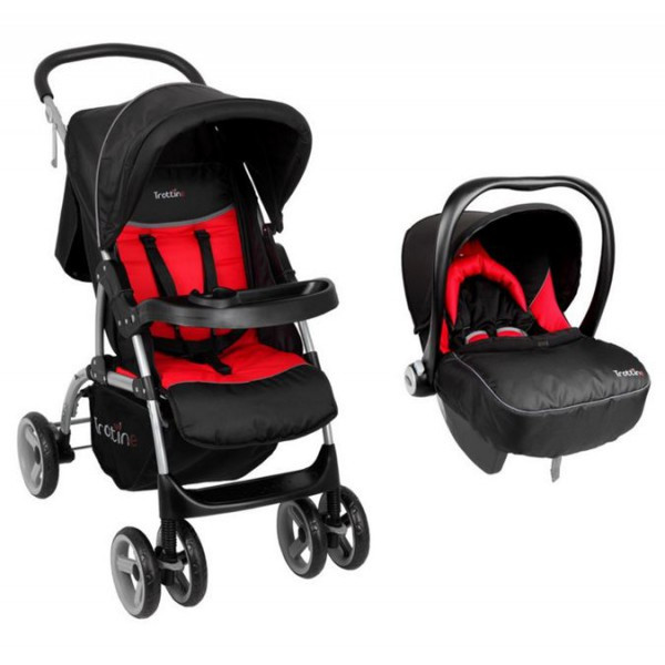 TROTTINE 3496180475160 Travel system stroller 1место(а) Черный, Красный детская коляска