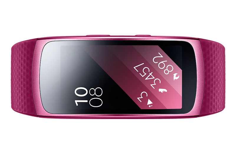 Samsung Gear Fit2 Wristband activity tracker 1.5Zoll SAMOLED Kabellos IP68 Pink