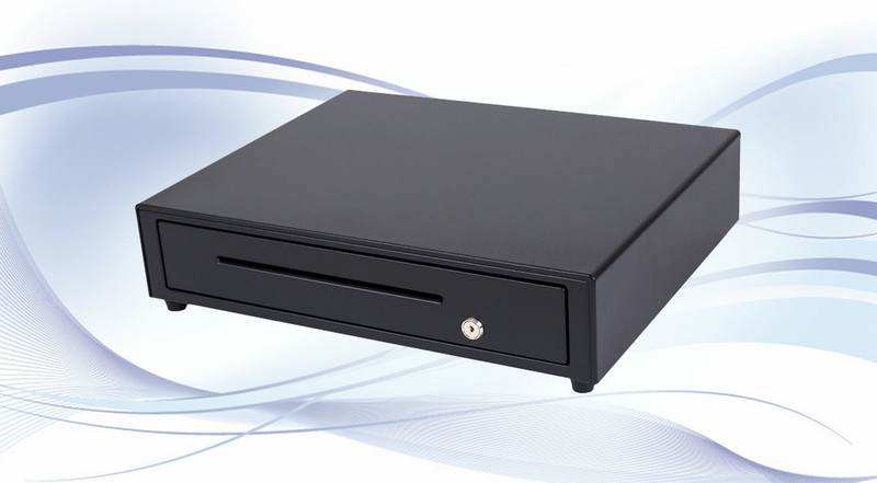 International Cash Drawer HP-124 Stainless steel,Steel Black cash box tray