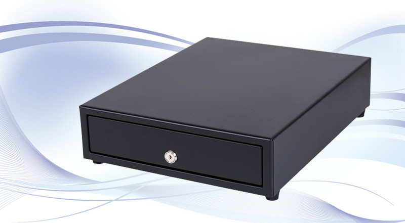 International Cash Drawer SS-102 Acrylonitrile butadiene styrene (ABS),Steel Black cash box tray