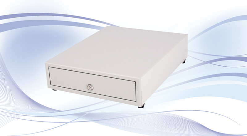 International Cash Drawer SS-102 Acrylonitrile butadiene styrene (ABS),Steel White cash box tray