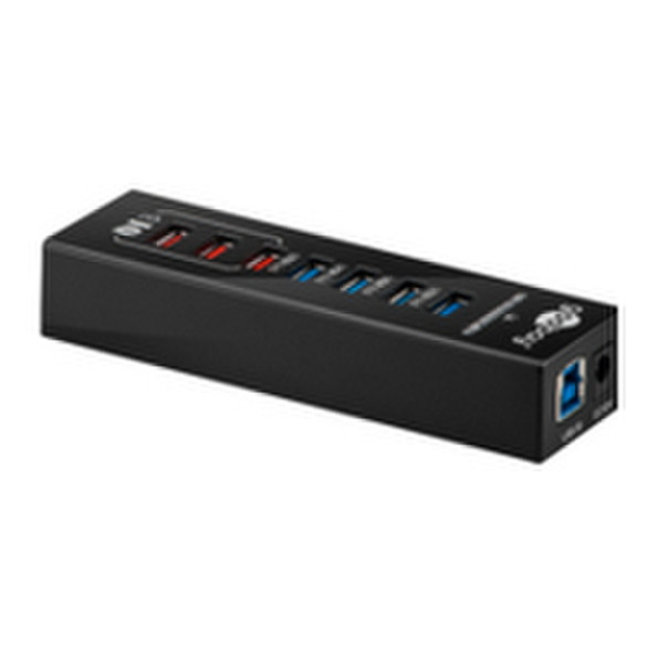 Microconnect MC-USB3.0UHUB43 5000Mbit/s Black