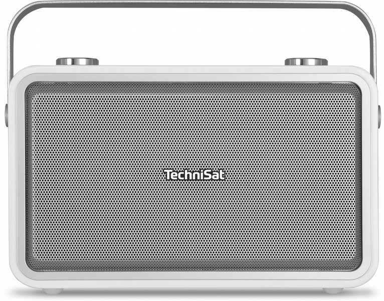 TechniSat Digitradio 225 Портативный Analog & digital Cеребряный, Белый радиоприемник