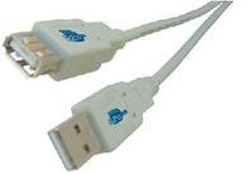 Microconnect USB 2.0 A-A 0.1m M-F 0.1m USB A USB A Grau USB Kabel