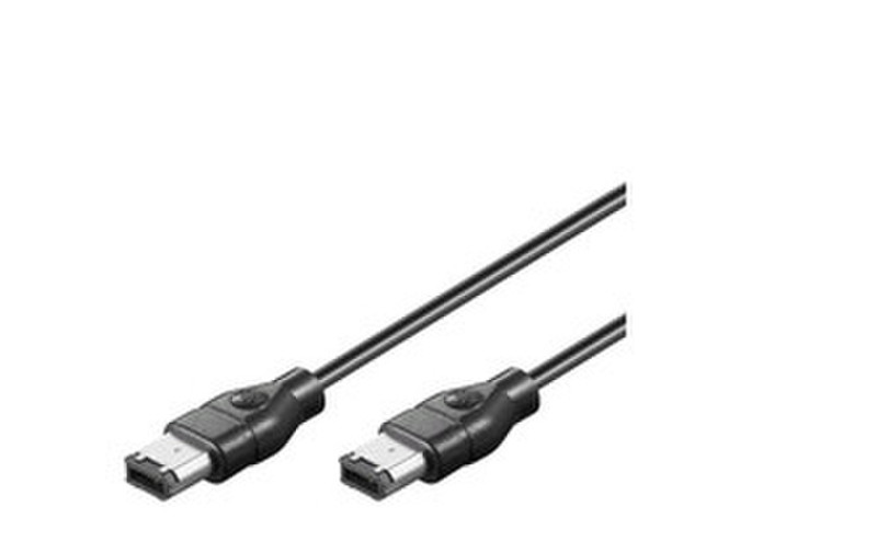 Microconnect 6P-6P 2m 2м 6-p 6-p Черный FireWire кабель