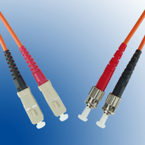 Microconnect ST/PC-SC/PC 2m 2m ST SC Orange Glasfaserkabel