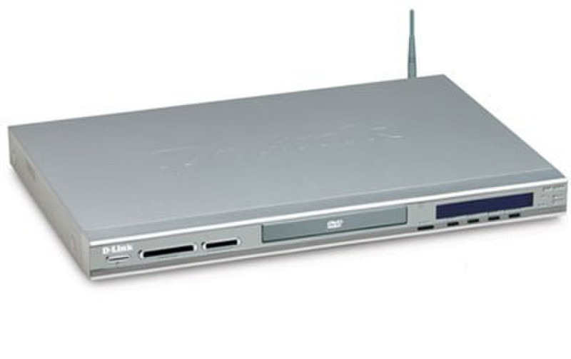 D-Link 54Mbps Wireless Media Player with DVD Player & Card Reader Cеребряный медиаплеер