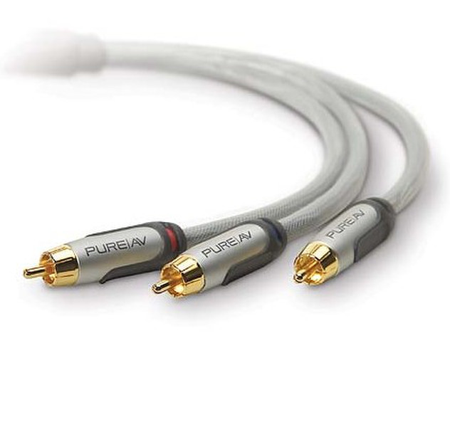 Belkin PureAV Component Video Cable, 4.9m 4.9m Silber Component (YPbPr)-Videokabel