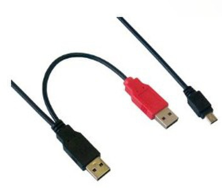 MCL MC922APB/2-1M 1m USB A Mini-USB B Black USB cable