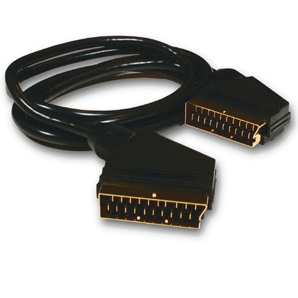 Belkin Scart to Scart Cable (21 pin) - 1.5m 1.5m Schwarz SCART-Kabel