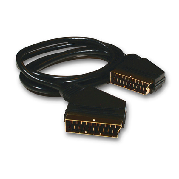 Belkin Scart to Scart Cable (21 pin) - 1.5m 1.5m Schwarz SCART-Kabel