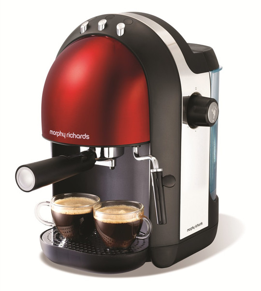 Morphy Richards Accents Espresso machine 1.2L 8cups Black