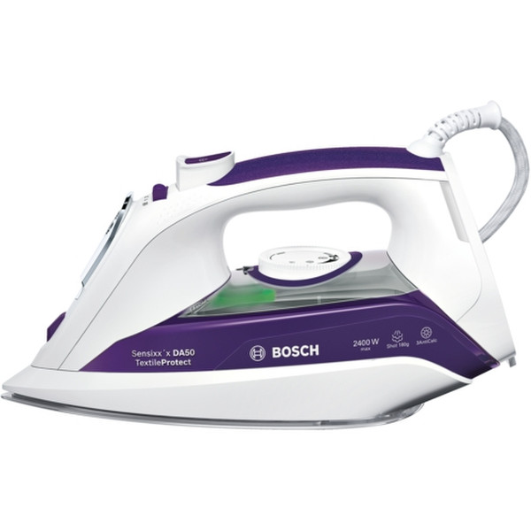 Bosch Sensixx'x DA50 TextileProtect TDA502401T Ceranium soleplate Violett, Weiß