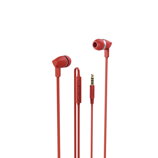 Hama Basic+ Binaural In-ear Red