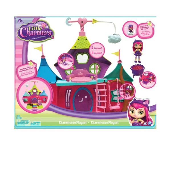 Little Charmers Charm House Playset Blue,Green,Pink,Purple,White,Yellow dollhouse