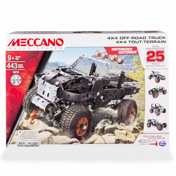 Meccano 4x4 Off-Road Truck Vehicle erector set 443pc(s)