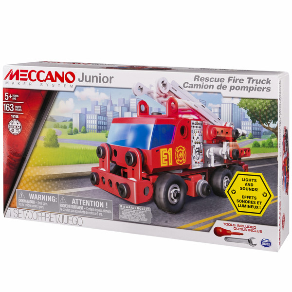 Meccano Junior Fire Engine Deluxe Vehicle erector set 163pc(s)