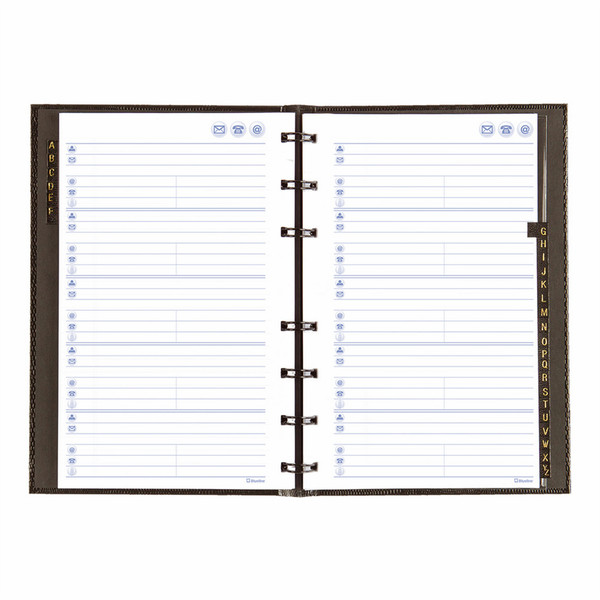 Blueline NotePro 20.3 x 12.7 cm Black address book