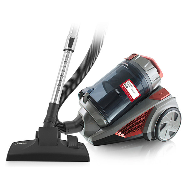 Moneual MV300 Cylinder vacuum cleaner 3L 900W B Black,Grey,Red vacuum