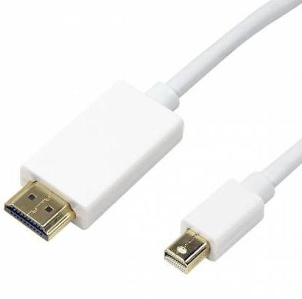Techly Monitor Cable Mini DisplayPort (Thunderbolt) / HDMI 2m White ICOC MDP-020H