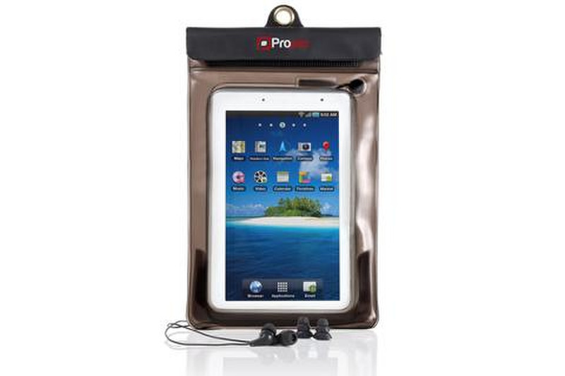 Proper Waterproof Case inc Waterproof Earphones for 7 inch Tablets 7Zoll Sleeve case Transparent