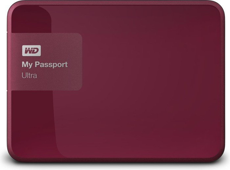 Western Digital MyPassport Ultra 3.0 (3.1 Gen 1) 4000GB Bordeaux Externe Festplatte