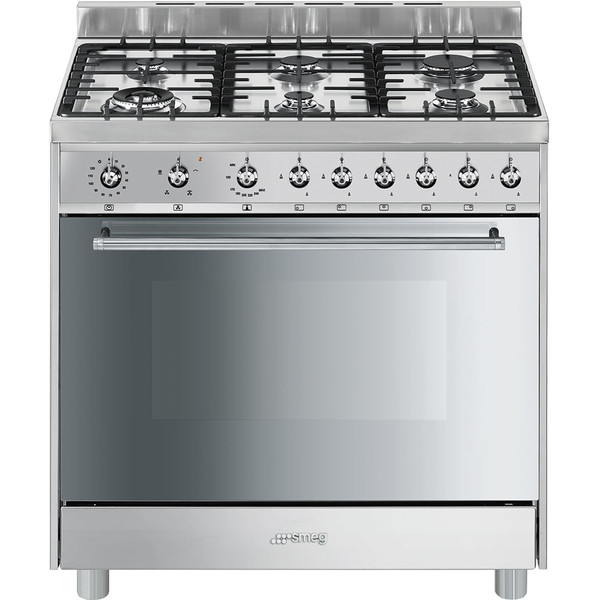 Smeg C9GVXI9 Freestanding Gas hob A Stainless steel cooker