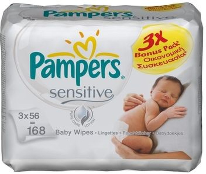 Pampers Sensitive 4015400622048 56шт влажные детские салфетки