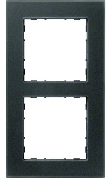 Hager WYR527G Anthracite switch plate/outlet cover