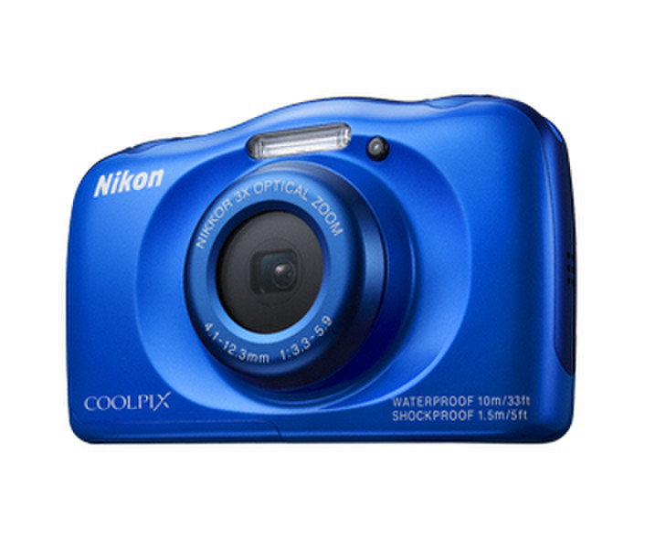 Nikon COOLPIX S33 + Selfie stick 13.2MP 1/3.1Zoll CMOS 4160 x 3120Pixel Blau