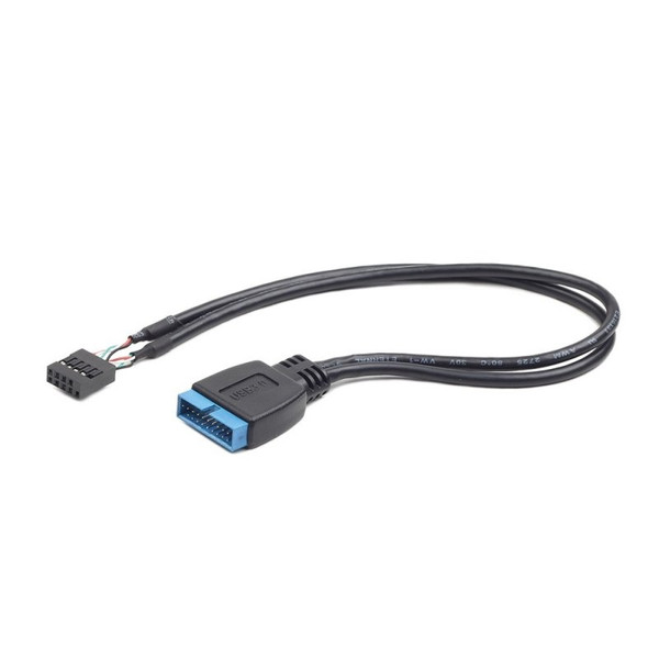 iggual IGG311745 USB 2.0 9-Pin USB 3.0 19-Pin Черный, Синий кабельный разъем/переходник