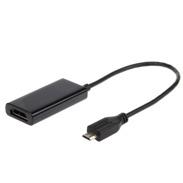 iggual IGG312933 Micro USB HDMI Черный кабельный разъем/переходник
