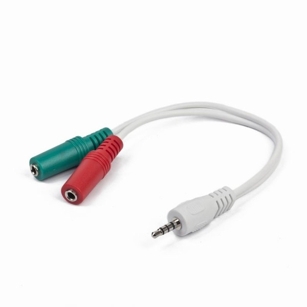 iggual IGG312810 3.5mm 2 x 3.5mm Зеленый, Красный, Белый аудио кабель