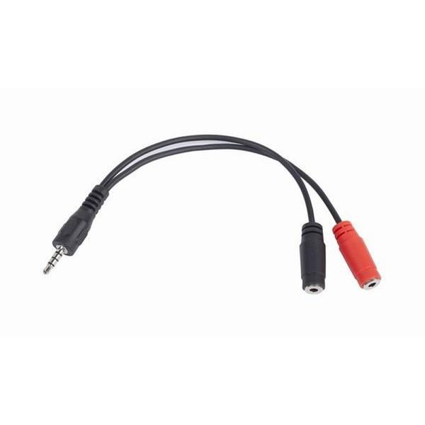iggual IGG312827 0.2м 3.5mm 2 x 3.5mm Черный аудио кабель