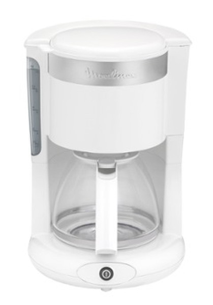 Moulinex Principio Drip coffee maker 1.25L 15cups Stainless steel,White