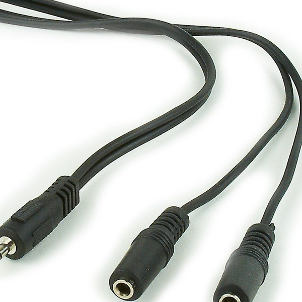 iggual IGG312834 5m 3.5mm 2 x 3.5mm Schwarz Audio-Kabel