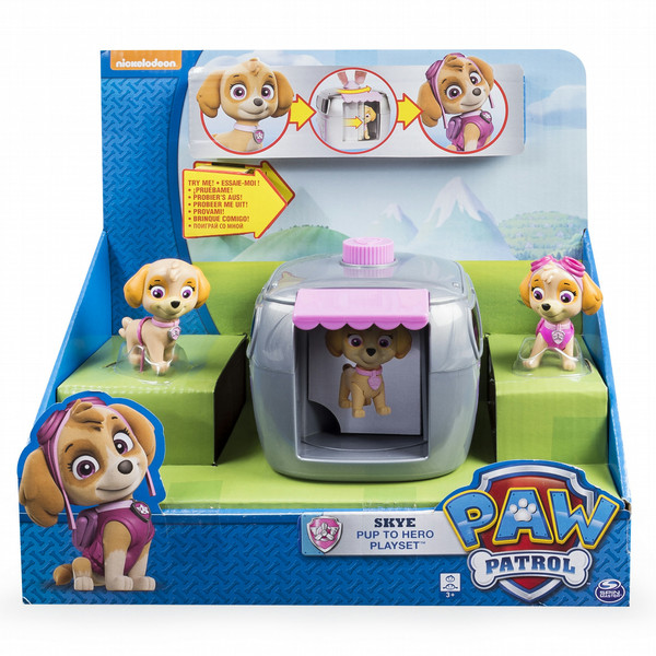 Paw Patrol Pup to Hero Playset Мальчик / Девочка Разноцветный 3шт набор детских фигурок