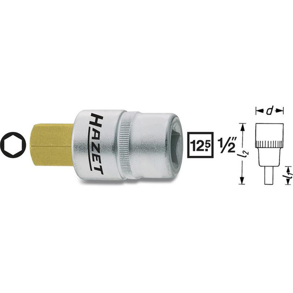 HAZET 986-22 nut driver bit