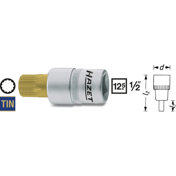 HAZET 990-12 nut driver bit