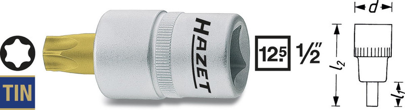 HAZET 992-T45 nut driver bit