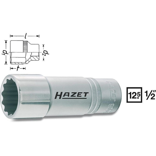 HAZET 900TZ-16 nut driver bit