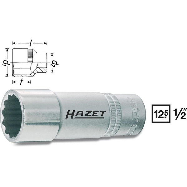 HAZET 900TZ-21 nut driver bit